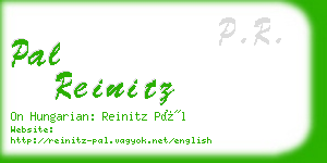 pal reinitz business card